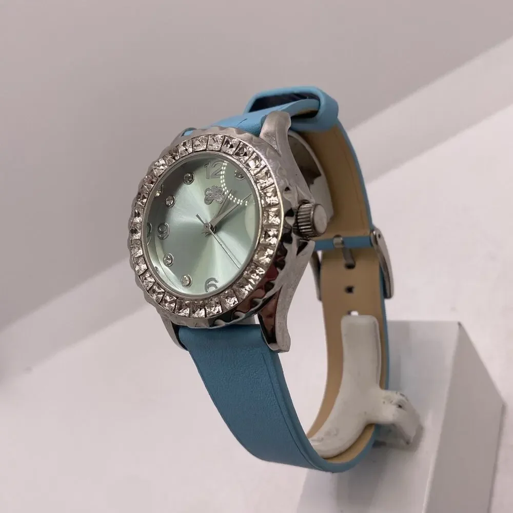 Curations Womens Silver Rhinestone Watch New Battery